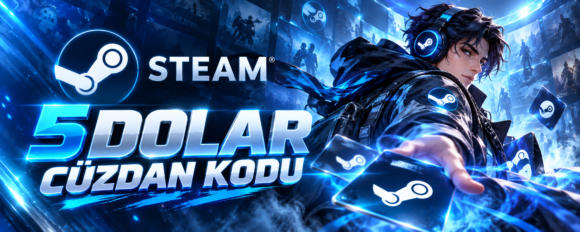 Steam 5 Dolar Cüzdan Kodu